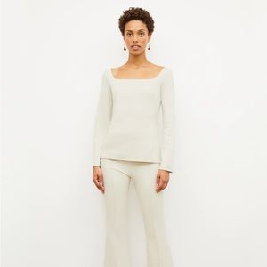 M.M.LaFleur The Jace Top - Washable Ponte size S (pearl color) (MM LaFleur)